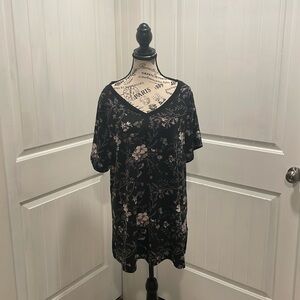 LulaRoe 3XL Black with Lavender Floral